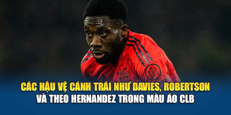 Hậu Vệ Cánh Trái Hay Nhất Thế Giới - W88 Chọn Lọc Toàn Diện 2 Các hậu vệ cánh trái như Davies, Robertson và Theo Hernandez trong màu áo CLB