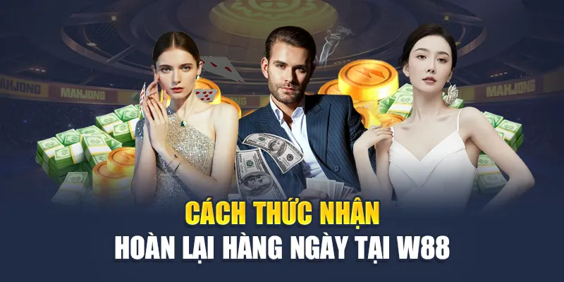 Cách thức nhận hoàn lại hàng ngày tại W88